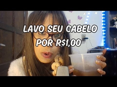 COM R$1,00 VOU DEIXAR SEU CABELO LINDO #asmr #asmrroleplay