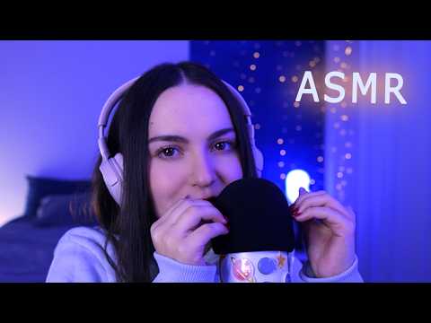 ASMR Mic Scratching, Soft Ear Blowing💆(Deep Head Massage)✨