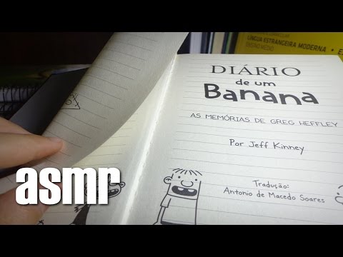 ASMR Leitura: DIÁRIO DE UM BANANA pt.4 (Soft Spoken/Tapping/Whisper/Sussurros) | PORTUGUÊS - BRASIL