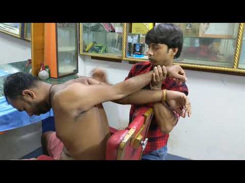 Powerful Body bending asmr massage | Head & Upper body massage with Loud neck cracking