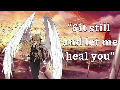 {Asmr} Angel heals you on the battlefield [demon listener] [f4a] [neutral voice] [gentle speaking]