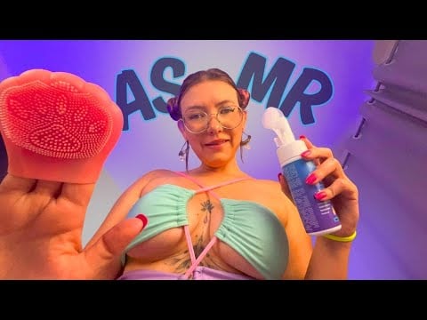 ASMR 🎧 Spa Para o seu rostinho 🌿