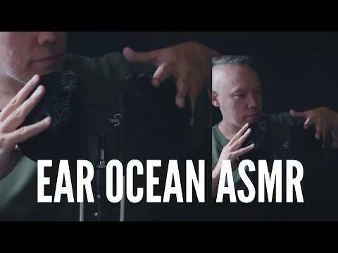 PURE ASMR Ear Ocean 🌊 Mic Cover Rubbing | 100% Human ASMR
