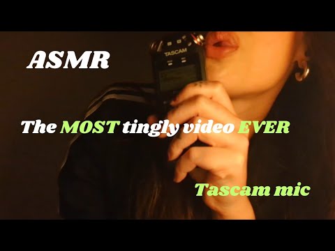 ASMR the most tingly video ever💓 ( ear to ear) mouth sounds with tascam mic