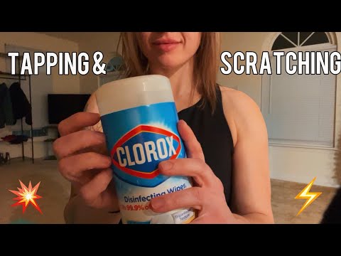 ASMR FAST & AGGRESSIVE TAPPING & SCRATCHING ON RANDOM ITEMS NO TALKING