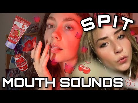 ASMR 20 Different Objects = 20 Different Spit Paintings! ( mouth sounds [collab w/ AsmrJuicy] )