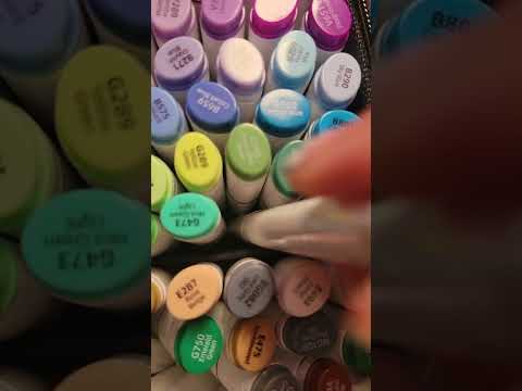 ASMR organizing my markers 🌈!  #asmr #markers
