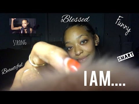 ASMR | I Am... ❤️ (Positive Affirmations) | Slow Mic & Lens Brushing