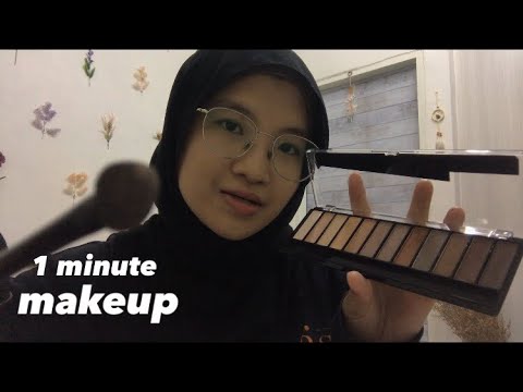 ASMR Fast & Aggressive Makeup Application in 1 minute
