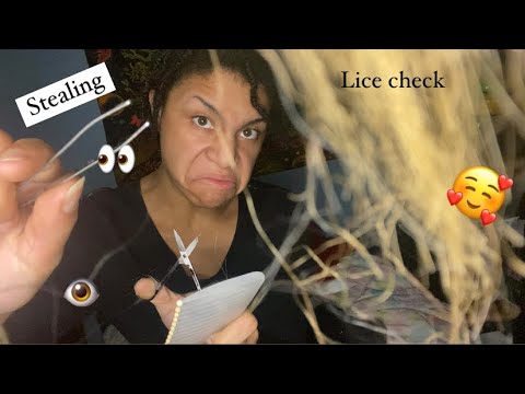 ASMR- Mom Checks for Lice and Steals your Eyes 2