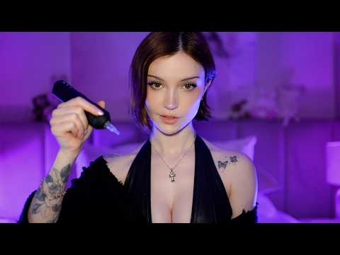 asmr tattoo artist gives you your first tattoo...