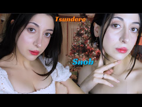 LA RAGAZZA TSUNDERE incontra LA RAGAZZA SNOB [4k ASMR] roleplay