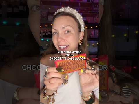 XL NAILS + opening a NOSTALGIC VINTAGE chocolate calculator 🍫 🤎 #asmr #bestlifebybrooke #nostalgic