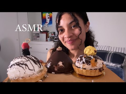 ASMR Español COMIENDO MOUSSE CAKES 🍰 (muy relajante)