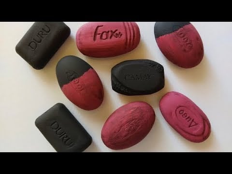 Dry Soap carving ASMR\ relaxing sounds\ No talking. Satisfying ASMR video\ Cutting soap