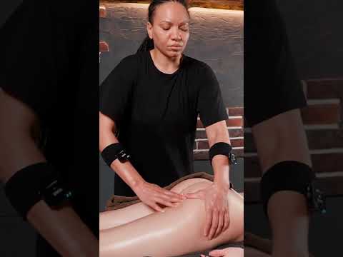 ASMR relaxing body massage for beautiful girl Lisa #asmr #massage #shorts