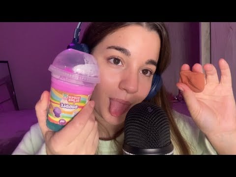 ASMR SLIME EN EL MIC 🎤 🫟 