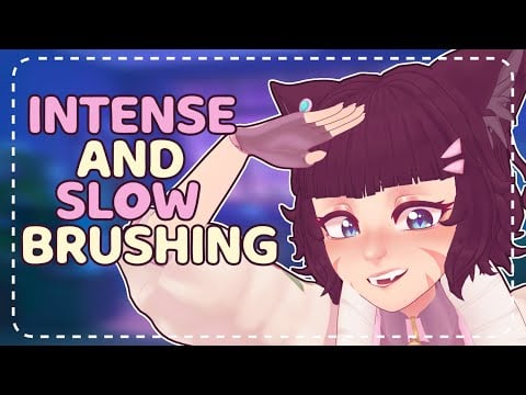 ꒰ASMR꒱ 🥴 Slow & Intense Ear Brushing Tingles From a Catgirl 🐾