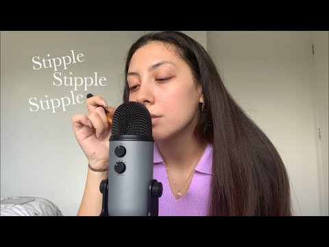 ASMR Sound Assortment ~ Textured Scratching, Hair Brushing, Tapping, Mic Brushing | Whispered