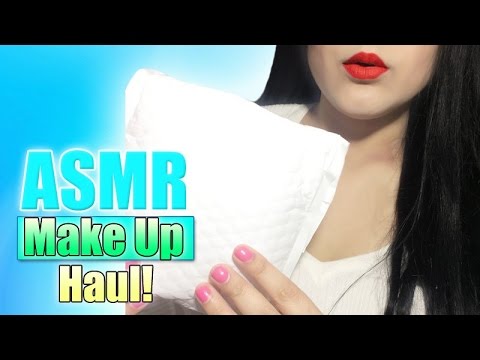 ASMR Makeup Haul - CoverGirl Red Lipstick & Sally Hansen Nail Polish!