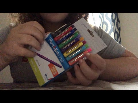 ASMR school supplies haul