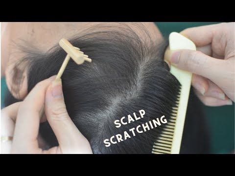 ASMR Relaxing Hair Combing, Hair Parting With Snoring, Breathing Sound For Relieve Anxiety
