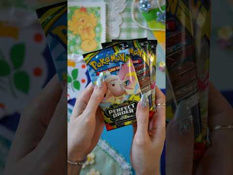 SO glad I didn't keep these sealed 😱 Pokémon Perfect Order Pack Opening #asmr