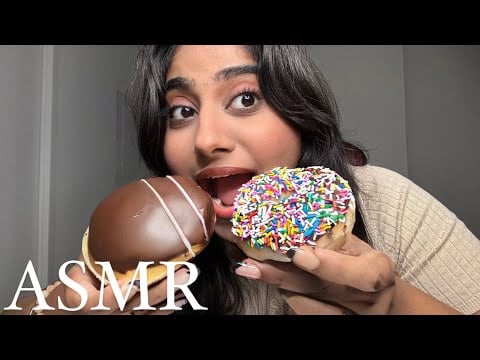 ASMR KRISPY KREME DONUTS EATING SOUNDS | SOFT CRUNCHY MUKBANG