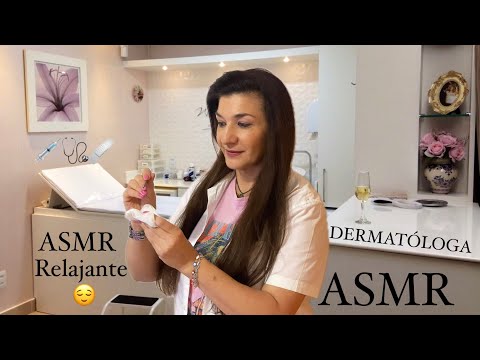 ASMR MÉDICA DERMATOLÓGA 👩🏻‍⚕️/ TE AYUDA CON EL ACNÉ  😊 / En español muy relajante con susurro 🔊🎧