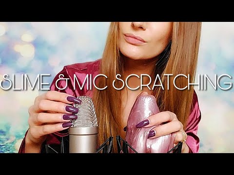 ASMR SLIME SQUEEZING IN YOUR EARS & MIC SCRATCHING - DEEP EAR SOUNDS FOR SLEEP