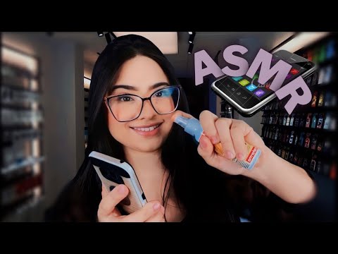 ASMR:AQUELA VENDEDORA SIMPÁTICA APLICANDO PELÍCULA NO SEU CELULAR! Part2 #asmr