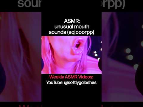rule no. 1 of mouth sounds is you gotta get silly with it #asmr