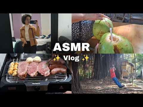 ASMR VLOG | Passeio em família, churrasco, voltinha no shopping 💖