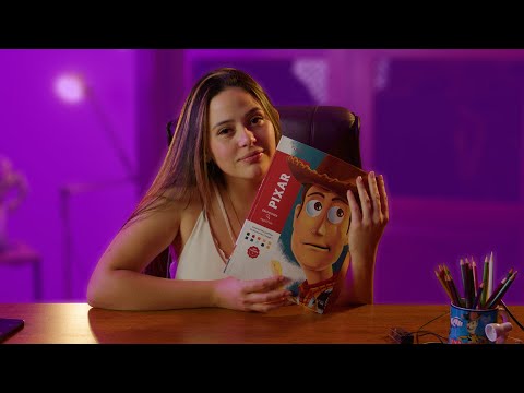 ASMR - Colorindo o livro da Disney/ Pixar