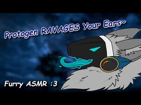 [Furry ASMR] Protogen Aggressively Eats Your Ears~