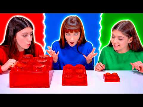 ASMR Big, Medium, Small, Jelly Shooter Race, Candy Challenge Compilation
