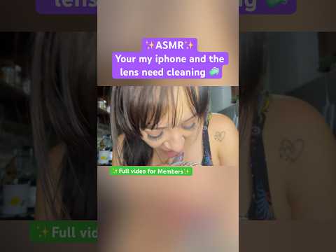 Lens cleaning and spit cleaning #asmr #mouthsounds