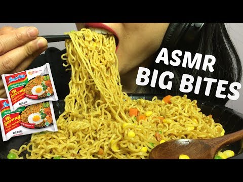 ASMR BIG BITES NO TALKING (Eating Sounds) MI GORENG NOODLES | SAS-ASMR