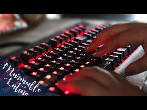 ASMR ESPAÑOL Sonidos de TECLADO MECANICO [ Corsair STRAFE ]