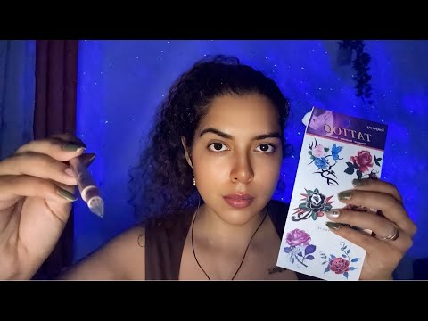ASMR Fazendo Tattoo em você delicadamente ( Para dormir rápido) ROLEPLAY ✨😴