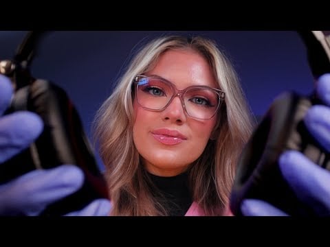 ASMR Eyes Closed Hearing Test | Up Close Ear to Ear Whispers | Binaural Exam, Multilingual Portions