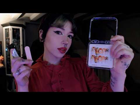 ASMR Press On Nail Application | Nail Filing, Counting, Whispering