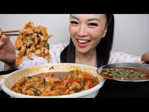 PORK HOTPOT (ASMR EATING SOUNDS) LIGHT WHISPERS | SAS-ASMR
