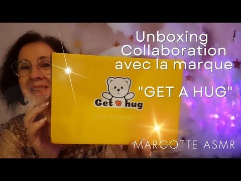 Asmr français  Collaboration avec la marque "GET A HUG"  15% de réduction avec le code. Margotte15