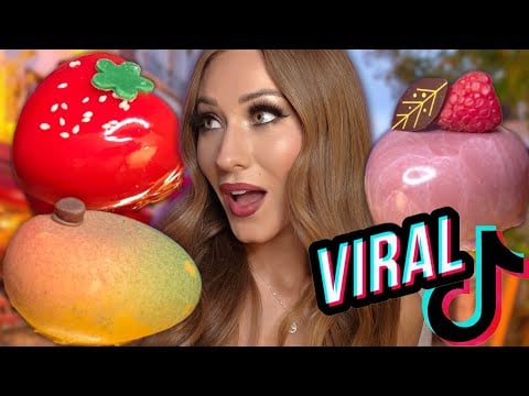 ASMR Trying VIRAL TikTok Fruit Desserts 🍓🥭  Worth the Hype?! | Mukbang