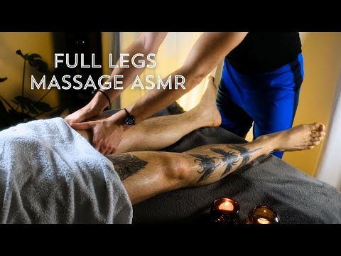 Full Legs Massage ASMR For Sleep | Man Hairy Muscle Legs Massage with Oil | NO TALKING