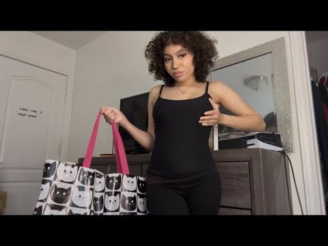 ASMR Try on Haul!! Fabric Scratching + Strap pulling and Talking 