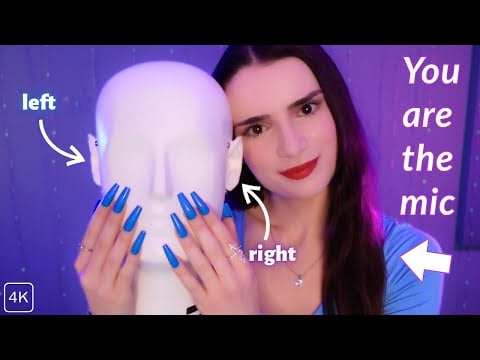 ASMR BUT You Are the Mic 😱INTENSE Mic Scratching + Tapping on BINAURAL Head Mic FOR SLEEP No Talking