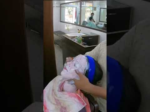 Vigoroso #masaje de rostro en barbería de #india 🇮🇳 #facial #relajante en #delhi