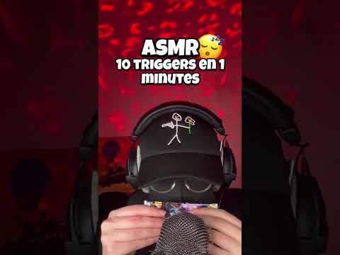 ASMR • 10 TRIGGERS EN 1 MINUTE ! RELAXATION PROFONDE  #triggersforsleep #asmr #asmrfrancais